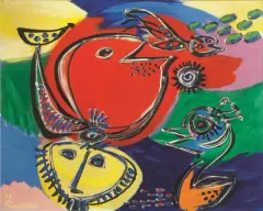 Anton Rooskens, Birds with mask 1973
