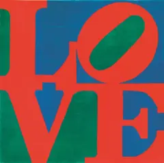 Untitled by Robert Indiana, Classic Love tessuto cm, offered Jul 2021