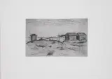 Ardengo Soffici, Marina con capanni