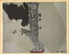 Composition by Antoni Tàpies, lithograph on paper cm, offered Jul 2021