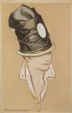 Marcello Dudovich, Figura femminile con turbante marrone