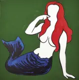 Sirena by Marco Lodola, acrylic on canvas cm, offered Jul 2021