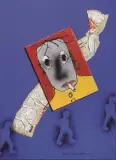 Giorgio Chiesi, Figura, mixed media on cardboard pressato cm
