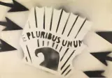 Franco Angeli, Pluribus, mixed media on paper cm