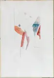 Franco Angeli, Marina, mixed media on paper cm