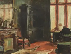 Eugenio Giuseppe Conti, Studio Di Interno, oil on canvas