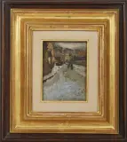 Attilio Pratella, Antignano, oil on tavoletta
