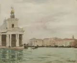 Italico Brass, Punta Della Salute, Venezia, oil on canvas