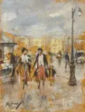 Vincenzo Migliaro, Scorcio Di Strada Cittadina