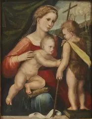 Madonna Col Bambino E San Giovannino by Giulio Francia, offered Jun 2021