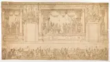 Gerolamo Gambarato, Progetto Per Un Affresco, pencil nera