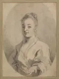 Rosalba Carriera, Ritratto Di Giovane Donna, pencil nera and rossa