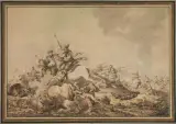 François Hubert, Scena Di Battaglia, penna e inchiostro