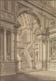 Antonio Galli da Bibiena, Studio Architettonico, pencil nera