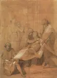 Carlo Bellosio, Deposizione Dalla Croce, pencil nera