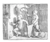Lucas van Leyden, Due Bambini Nudi Con Uno Scudo