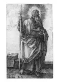 Albrecht Durer, San Tommaso, engraving a bulino on paper vergellata