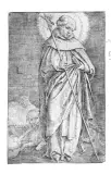 Lucas van Leyden, San Domenico, engraving a bulino on paper vergellata
