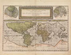 Totius Orbis Cogniti Universalis Destriptio by Cornelis de Jode, offered Apr 2021