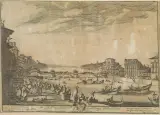 Anton Francesco Lucini, Gioco Del Ponte A Pisa, etching