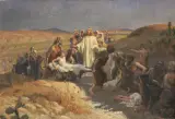 Giacomo Mantegazza, Risanamento Dello Storpio, oil on canvas