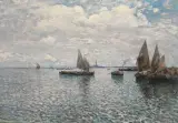 Fausto Pratella, Laguna Di Venezia, oil on canvas