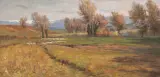 Lorenzo Cecconi, Campagna Romana Con Gregge, oil on canvas