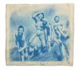 Francesco Camarda, Ore Liete, pastelli on paper applicata on card