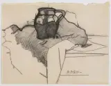 Llewelyn Lloyd, Studio Di Natura Morta Con Drappo E Brocca
