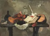 Gianni Vagnetti, Natura Morta Musicale, oil on canvas