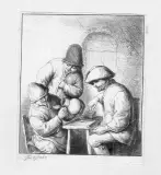 Adriaen van Ostade, La Brocca Vuota, etching