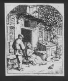 Adriaen van Ostade, La Filatrice, etching