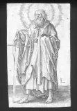 Lucas van Leyden, San Paolo, incisione a bulino