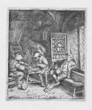 Adriaen van Ostade, I Giocatori Di Backgammon, etching