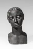 Wilhelm Lehmbruck, Kopf Frau L, 1909, Bronze mit dunkelbrauner Patina