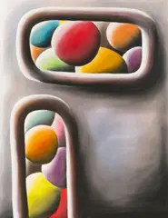 Andreas Schulze, Ohne Titel, 1987, Acryl auf Leinwand