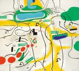 Peter Brüning, Légendes 6/66, 1966, Öl auf Leinwand