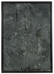 Adolf Eichmann by André Butzer, 2006, Öl auf Leinwand, sold Dec 2020