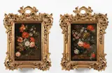 Jan Kašpar Hirschely, Paired Floral Still Lives, First half of the 18th century, oil on wood