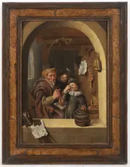 Willem van Mieris, A Bird Lost, First quarter of 18th century, oil on oak panel