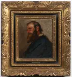 Beneš Knüpfer, Portrait of a Man, Around 1880, oil on canvas on cardboard