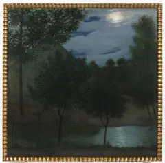 Antonín Hudeček, Summer Night, 1900, oil on canvas
