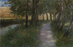 Hugo Baar, Passage Through Alley, 1900, oil on canvas