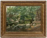 Augustin Satra, Landscape with a Brook, 1902, oil on canvas