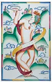 Gio Ponti, Decorative tile (Bacchus), c. 1929, Richard-Ginori