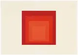 JHM - II (from Josef Albers Honors the Hirshhorn Museum and Sculpture Garden) by Josef Albers, 1973, Color screenprint on German etching paper, sold Oct 2015