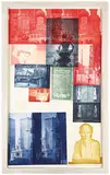 Robert Rauschenberg, Soviet/American Array I, 1988-1989, 14-color intaglio with collage on Saunders with Oriental rice paper