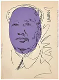 Andy Warhol, Mao, 1974, Screenprint on wallpaper