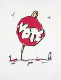 Claes Oldenburg, Vote Button in Landscape
