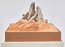 Charles Simonds, Towers, 1985, Clay, sand, wood